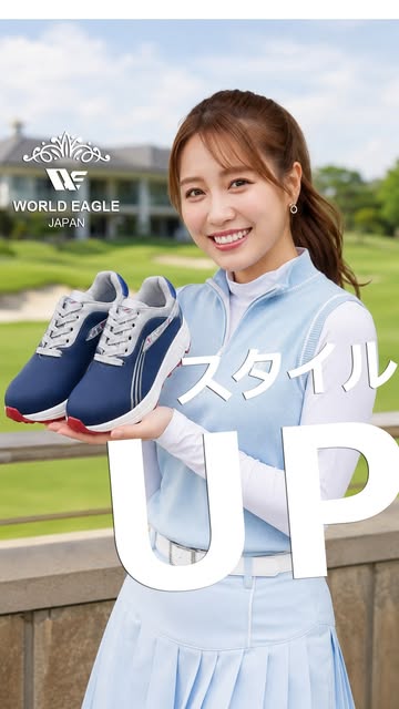 Video by ワールドゴルフ 公式 on August 07, 2026. トゥキャップシューズ、ポスター、、「หลดี่โล่น NF WORLD WORLDEAGLE EAGLE JAPAN スタイル スタイル」というテキストの画像のようです.